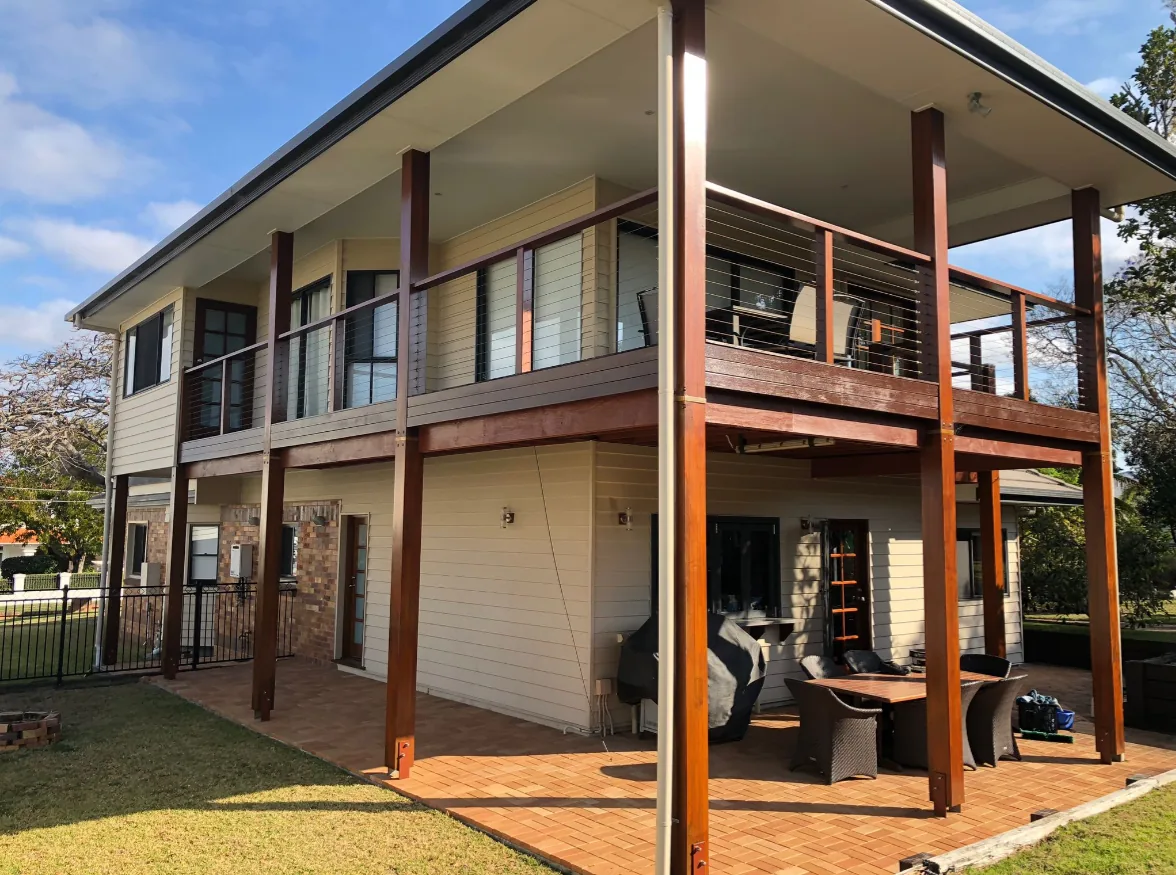 A Brisbane home with clean windows across both storeys